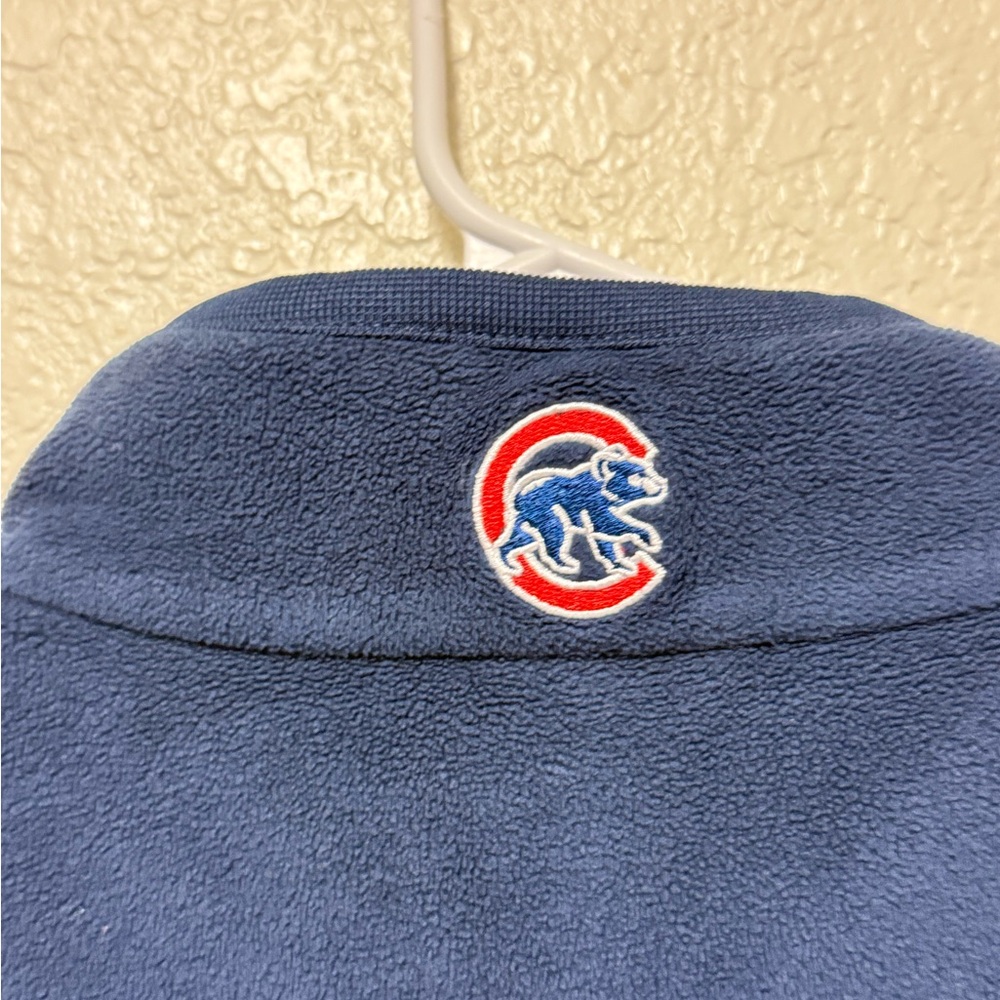 Chicago Cubs Navy and Red Men's Fleece Pullover Size - Picture 8 of 16